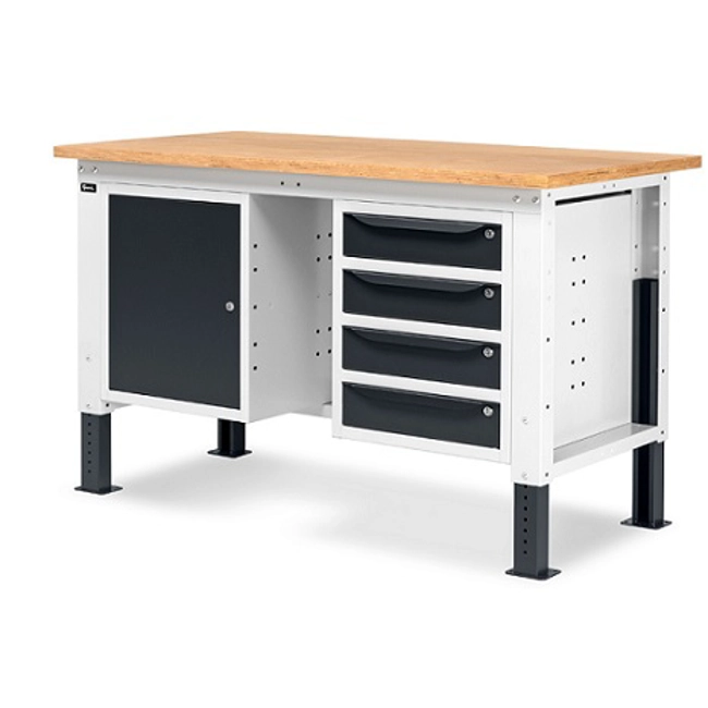 Vendita online Banco Work Up 1505 piano Multiplex mm.1500x750x732/1107H - Grigio RAL7035+RAL7016